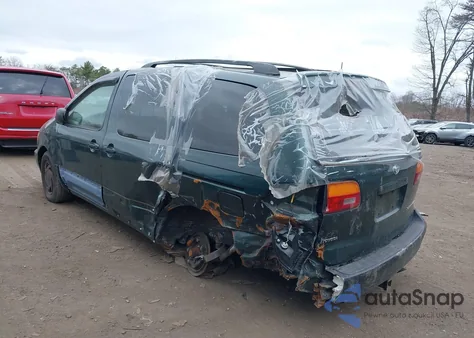 2000 Toyota Sienna Le из США, поврежденный, VIN 4T3ZF13C7YU288155